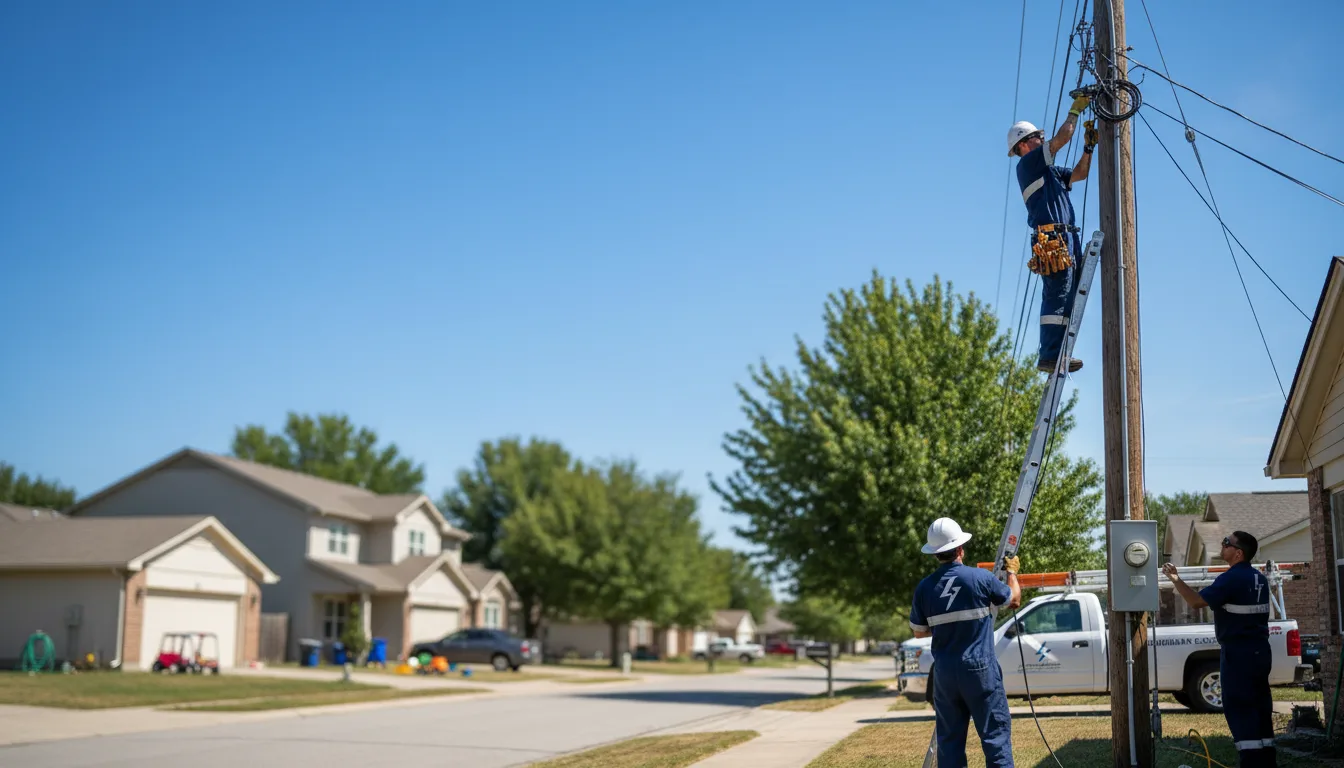 Residential electrician providing installation services in Camden, TX